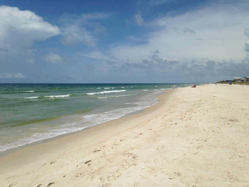 Our view of the beach.