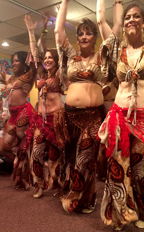One of my belly dance performances at Nicola's Lebanese Restaurant, Atlanta.